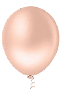 BALÃO PEROLA REDONDO PIC PIC N° 5- LARANJA CANDY -Pacote com 25 unidades