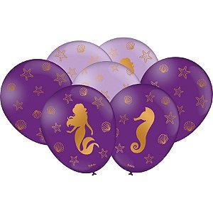 BALÃO ESPECIAL SEREIA - Pacote com 25 UNIDADES