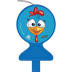 VELA PLANA GALINHA PINTADINHA - 1 UNIDADE