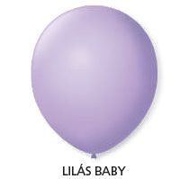 BALÃO LISO REDONDO - SÃO ROQUE Nº 07 - LILÁS BABY - Pacote com 50 unidades