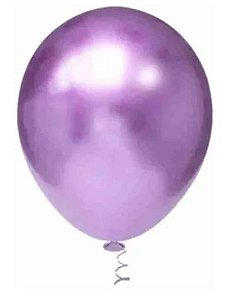 BALÃO PLATINO REDONDO - VIOLETA - PIC PIC Nº 05 - Pacote com 25 unidades