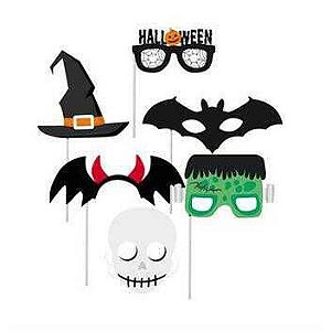 PLAQUINHAS DIVERTIDAS - HALLOWEEN - Pacote com 8 unidades