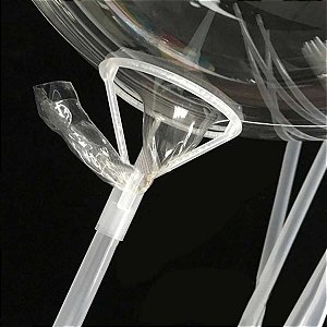 HASTE TRANSPARENTE PARA BALÃO BUBBLE - 45 cm - 1 unidade