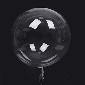 BALÃO BUBBLE TRANSPARENTE 18" (45 cm) - 1 unidade