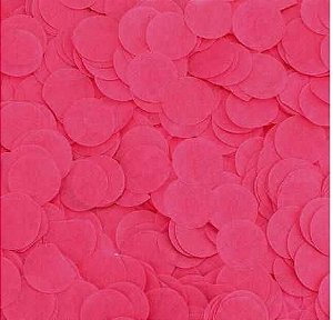 CONFETE DE PAPEL (BOLA) PARA BALÃO BUBBLE - PINK - 1 PACOTE COM 2 G