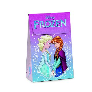 CAIXA SURPRESA TRAPÉZIO FROZEN II - 12 x 6 x 18 cm - 1 UNIDADE