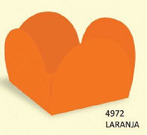 FORMINHA PARA DOCES CAIXETA 35mm NEON - LARANJA - Pacote com 50 unidades