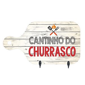 PORTA-CHAVES CANTINHO DO CHURRASCO 15,5X28CM