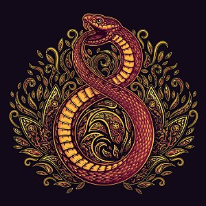 TOALHA ESOTERICA SIMBOLO MILENAR OUROBORO SERPENTE