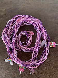 Guia Chicote Brajá 5 Fios Erês Ibejis Ibejada Umbanda 75cm