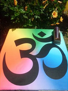 TOALHA ESOTERICA TAROT MANTRA OM 6º CHAKRA FRONTAL