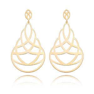 BRINCO FOLHEADO A OURO 18K