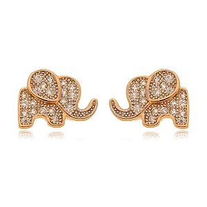 BRINCO DE ELEFANTE FOLHEADO A OURO 18K