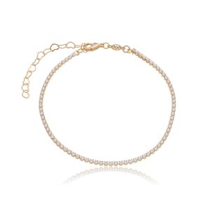 PULSEIRA RIVIEIRA FOLHEADO OURO 18K