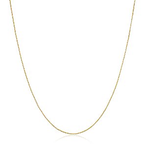 CORRENTE VENEZIANA 45CM FOLHEADO A OURO 18K