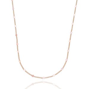 CORRENTE FOLHEADA A OURO 18K BOLINHAS BATIDAS 70cm