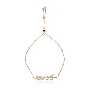 PULSEIRA VOVÓ FOLHEADA A OURO 18K REGULÁVEL