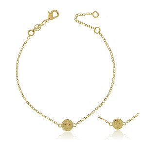 Pulseira São Bento pequeno folheada a ouro 18k