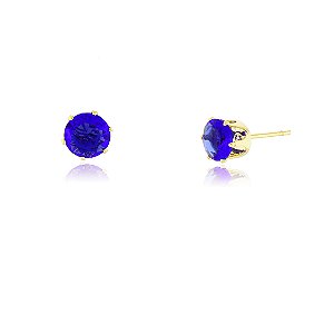 Brinco ponto de luz folheado a ouro 18k
