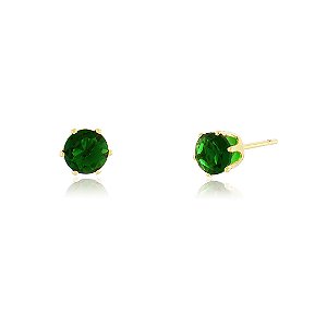 Brinco ponto de luz folheado a ouro 18k