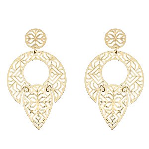 BRINCO FOLHEADO A OURO 18K