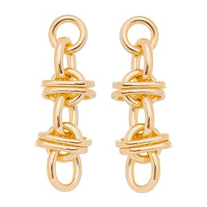 BRINCO FOLHEADO A OURO 18K COM ELOS