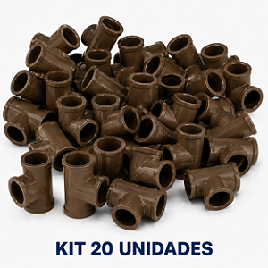 Kit 30 Tês Soldáveis 20mm TIGRE
