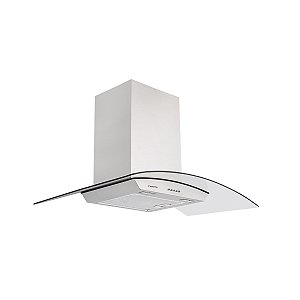 Coifa Parede Vetro em Aço Inox e Vidro Temperado 127V 90cm- TRAMONTINA