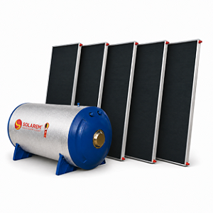 Aquecedor Solar Solarem 1000L Baixa Pressão com 5 Coletores Lira 2m²