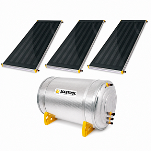 Aquecedor Solar 600L com 3 Coletores de 2m² SOLETROL
