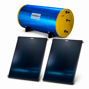 Aquecedor Solar 400L com 2 Coletores 2m² Inox Efficiency TERMOMAX