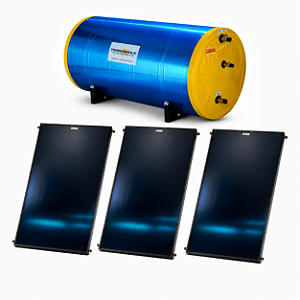 Aquecedor Solar 600L com 3 Coletores 2m² Inox Efficiency TERMOMAX