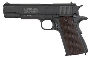 Pistola Airgun 1911 Black Swiss Arms Co2 4,5mm - Full Metal
