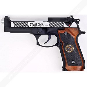 Pistola Airsoft M92 WE BioHazard Dual Tone GBB 6mm