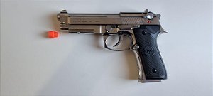 Pistola Airsoft SR92 A1 Silver SRC GBB 6mm - Full Metal