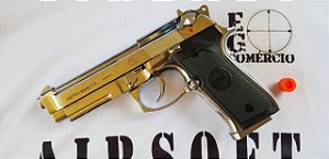 Pistola Airsoft SR92 A1 Silver SRC GBB 6mm - Full Metal