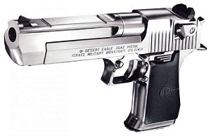 Pistola Airsoft Desert Eagle .50 Hard Kick Chrome Stainless Tokyo Marui GBB 6mm