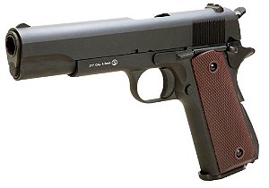 Pistola Airgun 1911 KLI Black Co2 4,5mm - Full Metal