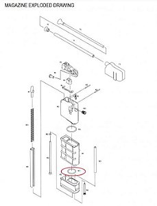 Oring para Magazine M4 GBBR KJW - Part #M17