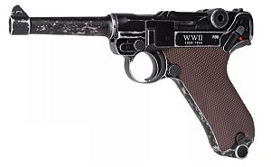 Pistola Airgun Luger WWII P08 Black Umarex Legends Co2 4,5mm