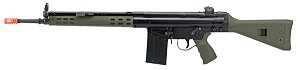 Rifle Airsoft H&K G3A3 OD Green WE/AW/Cybergun GBBR 6mm