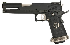 Pistola Airsoft Hi-capa 6" AW-HX2202 Black GBB 6mm - Full Metal