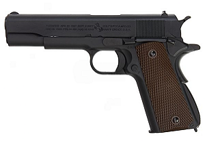 Pistola Airsoft 1911 AW/Cybergun Black GBB 6mm - Full Metal