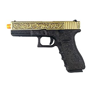 Pistola Airsoft Glock G17 Ivory WE GBB 6mm