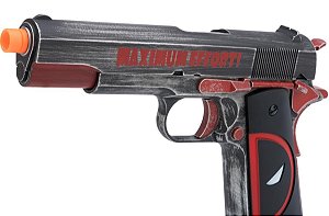 Pistola Airsoft 1911 Deadpool AW NE2201 GBB 6mm - Full Metal