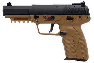 Pistola Airsoft FN HERSTAL Five-Seven 5-7 Cybergun Dark Earth GBB 6mm