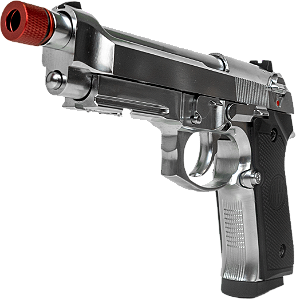 Pistola Airsoft Beretta M92 Silver Rossi GBB 6mm