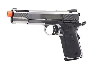 Pistola Airsoft SR1911 SRV-12 Silver SRC GBB 6mm - Full Metal