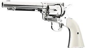 Revólver Airgun Pellet Colt Peacemaker SAA.45 Nickel Finish Co2 4,5mm