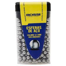Esferas de aço 4,5mm (.177) Rossi - 300 unidades